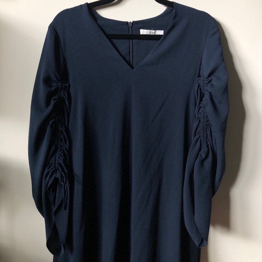 Tibi V-Neck Midi Dress